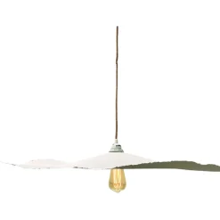 Fabrique de Styles Suspensions>Abat-jour blanc beige d78cm - Louise Naturel