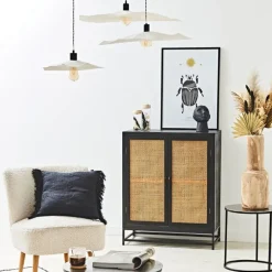 Fabrique de Styles Suspensions>Abat-jour blanc beige d60cm - Louise Naturel