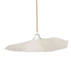 Fabrique de Styles Suspensions>Abat-jour blanc beige d44cm - Louise Naturel