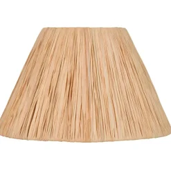 Fabrique de Styles Abat-jour>Abat-jour conique en raphia d25cm Naturel