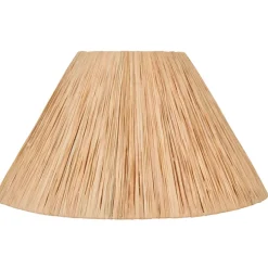 Fabrique de Styles Abat-jour>Abat-jour conique en raphia d40cm Naturel