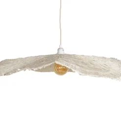 Fabrique de Styles Suspensions>Abat-jour pour suspension blanc non électrifié d78cm - Louisette Naturel