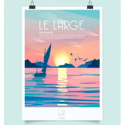 Fabrique de Styles Cadres Déco Et Affiches>Affiche le large 42x59.4cm Multicolore