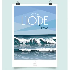 Fabrique de Styles Cadres Déco Et Affiches>Affiche ode à l'iode 42x59.4cm Multicolore