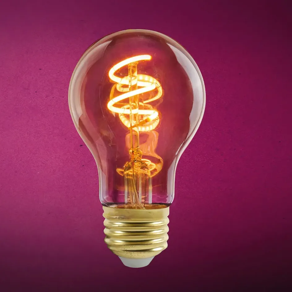 Fabrique de Styles Ampoules Et Cordons Électriques>Ampoule spiral standard e Ambre