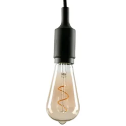 Fabrique de Styles Ampoules Et Cordons Électriques>Ampoule spirale poire e Ambre