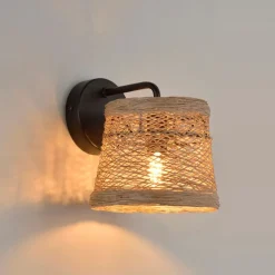 Fabrique de Styles Appliques>Applique en métal naturel h18cm Naturel, Noir