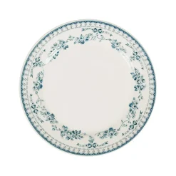 Fabrique de Styles Assiettes>Assiette à dessert en faience ancien d20cm - faustine Bleu
