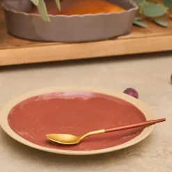 Fabrique de Styles Assiettes>Assiette à dessert en grès d21.5cm - Jade Tomette