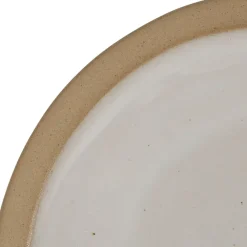 Fabrique de Styles Assiettes>Assiette à dessert en grès d21.5cm - Jade Blanc