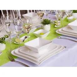 Fabrique de Styles Assiettes>Assiette à dessert en porcelaine d20.4cm - melody Blanc