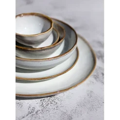 Fabrique de Styles Assiettes>Assiette a dessert en grès nacré d20cm - Nori