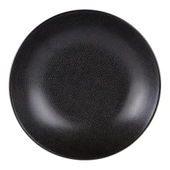 Fabrique de Styles Assiettes>Assiette calotte en grès d25cm - Vesuvio Noir