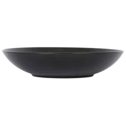 Fabrique de Styles Assiettes>Assiette calotte en grès d25cm - Vesuvio Noir