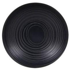 Fabrique de Styles Assiettes>Assiette calotte en grès d22cm - moon Noir