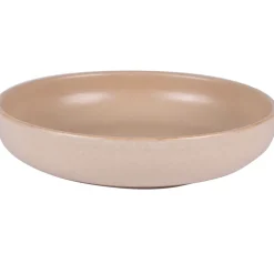 Fabrique de Styles Assiettes>Assiette calotte en grès sable d22cm - uno Beige