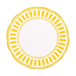Fabrique de Styles Assiettes>Assiette calotte en porcelaine d22cm - Napoli Jaune