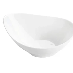 Fabrique de Styles Assiettes>Assiette calotte en porcelaine d19cm - Galet Blanc