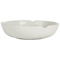 Fabrique de Styles Assiettes>Assiette creuse chou en grès d20cm Blanc