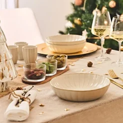 Fabrique de Styles Assiettes>Assiette creuse en céramique d20cm - Vlora Beige