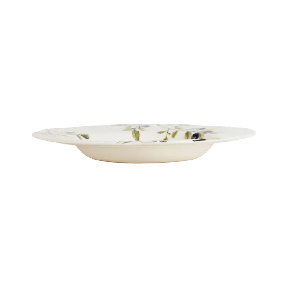 Fabrique de Styles Assiettes>Assiette creuse en faïence blanche d22.9cm - Meredith Multicolore