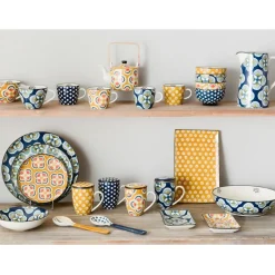 Fabrique de Styles Assiettes>Assiette dessert en grès d21cm - imany Jaune