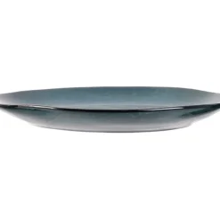 Fabrique de Styles Assiettes>Assiette galet en grès d22cm - au gres du temps Bleu