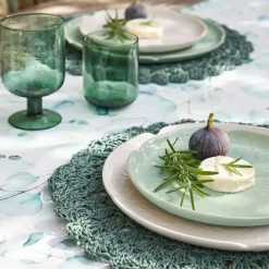 Fabrique de Styles Assiettes>Assiette plate chou en grès d27cm Blanc