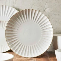 Fabrique de Styles Assiettes>Assiette plate en céramique d27cm - Vlora Beige