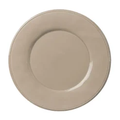 Fabrique de Styles Assiettes>Assiette plate en faïence d28.5cm - constance Mastic