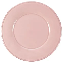Fabrique de Styles Assiettes>Assiette plate en faïence rose poudré d28.5cm - constance Rose Poudre