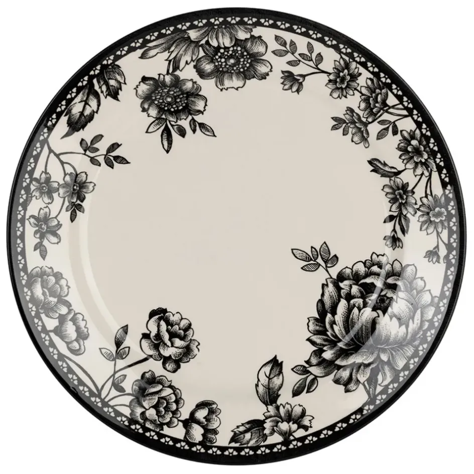 Fabrique de Styles Assiettes>Assiette plate en faïence noir d26cm - Lison Indigo