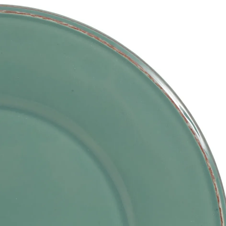 Fabrique de Styles Assiettes>Assiette plate en faïence d28.5cm - constance Sauge