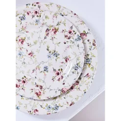 Fabrique de Styles Assiettes>Assiette plate en faïence d26cm - fleurs champs Multicolore