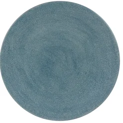 Fabrique de Styles Assiettes>Assiette plate en gres d27cm - vesuvio Bleu