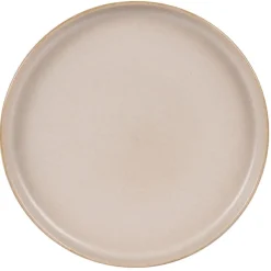Fabrique de Styles Assiettes>Assiette plate en gres sable d28cm - uno Beige