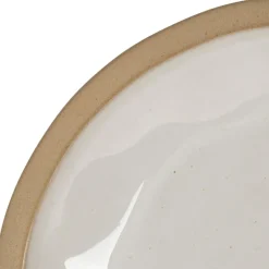 Fabrique de Styles Assiettes>Assiette plate en grès d28cm - Jade Blanc