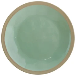 Fabrique de Styles Assiettes>Assiette plate en grès d28cm - Jade Vert d'eau