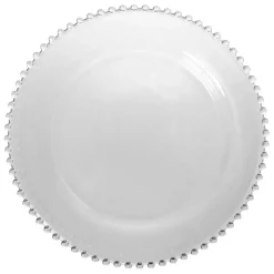 Fabrique de Styles Assiettes>Assiette plate en verre d26cm - perloa Transparent