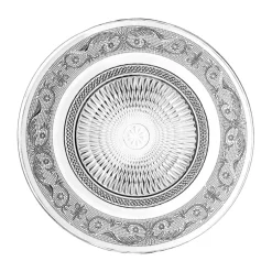 Fabrique de Styles Assiettes>Assiette plate en verre d25cm - classica Transparent