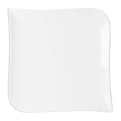Fabrique de Styles Assiettes>Assiette plate 25.5x25.5cm melody Blanc