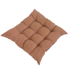 Fabrique de Styles Textiles Outdoor|Jardin>Assise extérieure matelassée en coton terracotta 46x46cm - Colors Terre