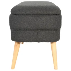 Fabrique de Styles Bancs Et Banquettes>Banc coffre bouclette - Eleonor Anthracite