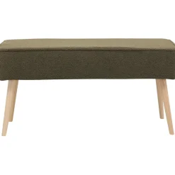 Fabrique de Styles Bancs Et Banquettes>Banc en tissu bouclette - Popy Kaki