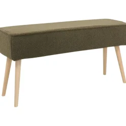 Fabrique de Styles Bancs Et Banquettes>Banc en tissu bouclette - Popy Kaki