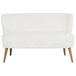 Fabrique de Styles Bancs Et Banquettes>Banquette 2 places en velours côtelé écru - Eleonor Ecru