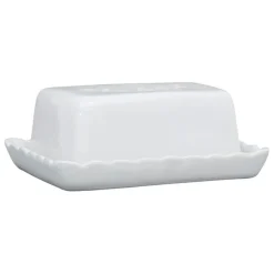 Fabrique de Styles Accessoires De Table>Beurrier en grès - Dulci Blanc