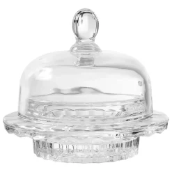 Fabrique de Styles Accessoires De Table>Beurrier rond en verre -mystre Transparent