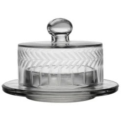 Fabrique de Styles Accessoires De Table>Beurrier rond en verre d14cm - Azelie Transparent