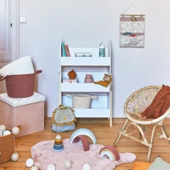 Fabrique de Styles P'tits Meubles>Bibliotheque gabriel en pin Blanc